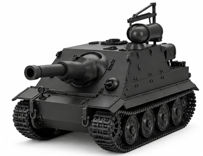 SSMODEL 1/72 1/144Sturmtiger 38cm RW61 Sturmmorser Tiger Resin MODEL KIT TSS0964 — detail view 14
