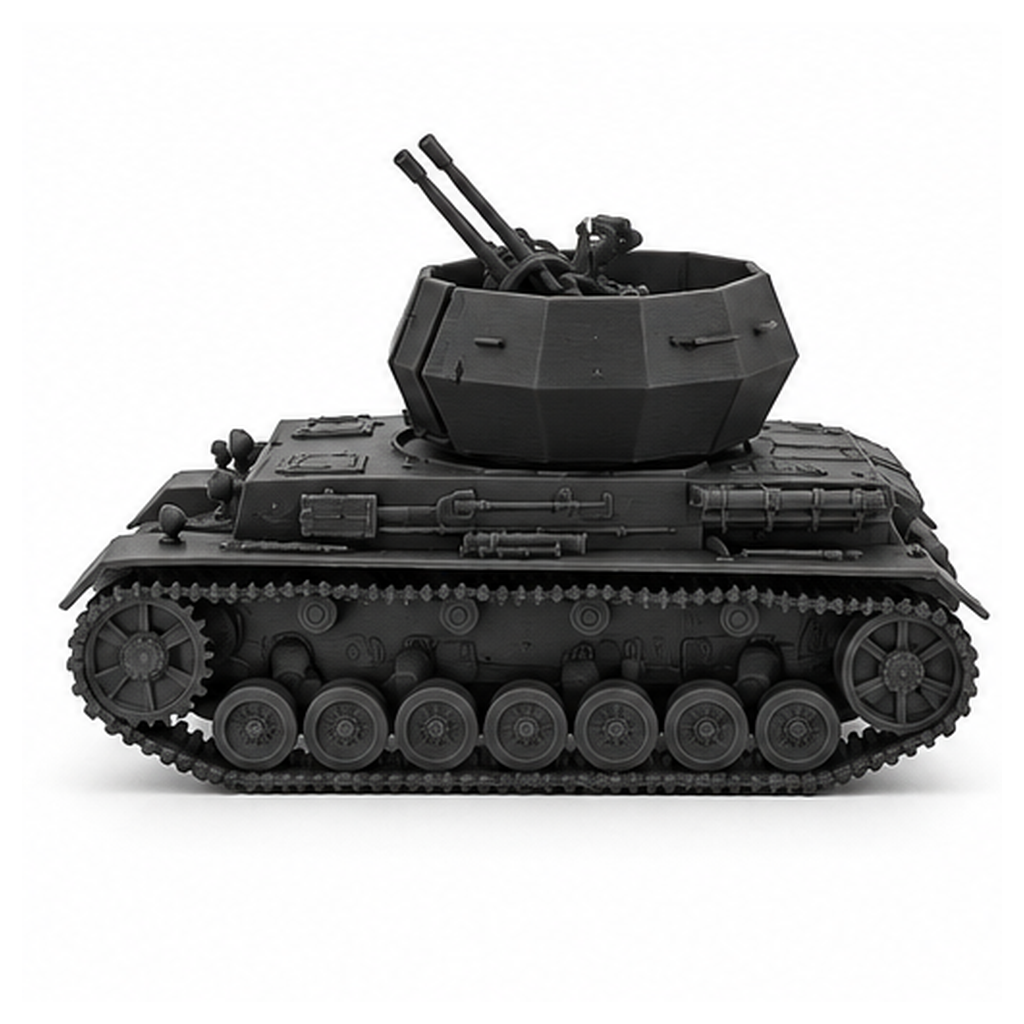SSMODEL1/72 1/144 WWII Flakpanzer IV Wirbelwind 1 Gunner Resin Model Kit TSS1241
