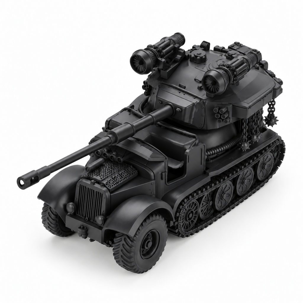 SSMODEL 1/72 1/144 Sd.Kfz.6/3 7.62cm Pak 36 Diana Sci-Fi Resin Model Kit TSS1576