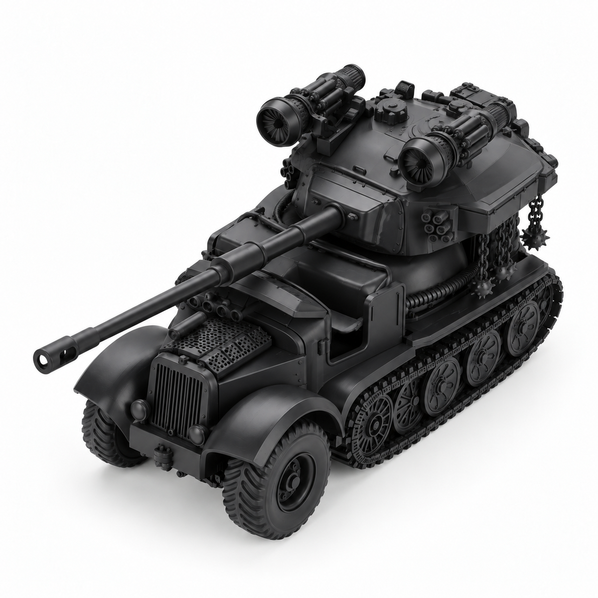 SSMODEL 1/72 1/144 Sd.Kfz.6/3 7.62cm Pak 36 Diana Sci-Fi Resin Model Kit TSS1576 — detail view 5