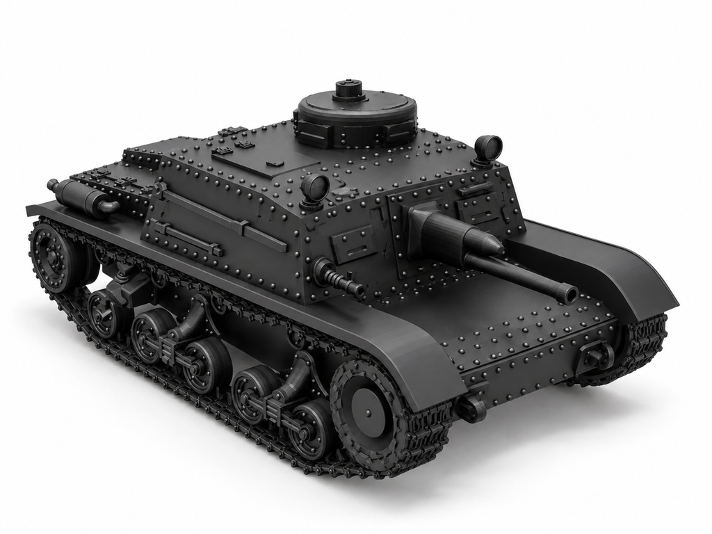 SSMODEL 1/72 1/144 Multi Scale T-23 tank Resin Model Kit TSS0276