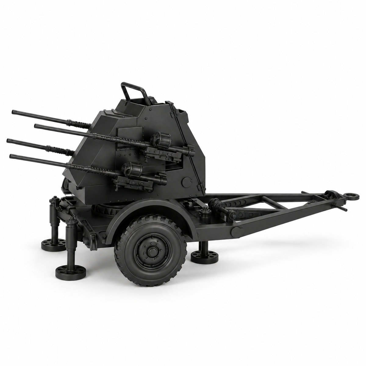 SSMODEL 1/72 1/144 Multi Scale Quad Polsten AA guns Canada Resin Model TSS0915 — detail view 4