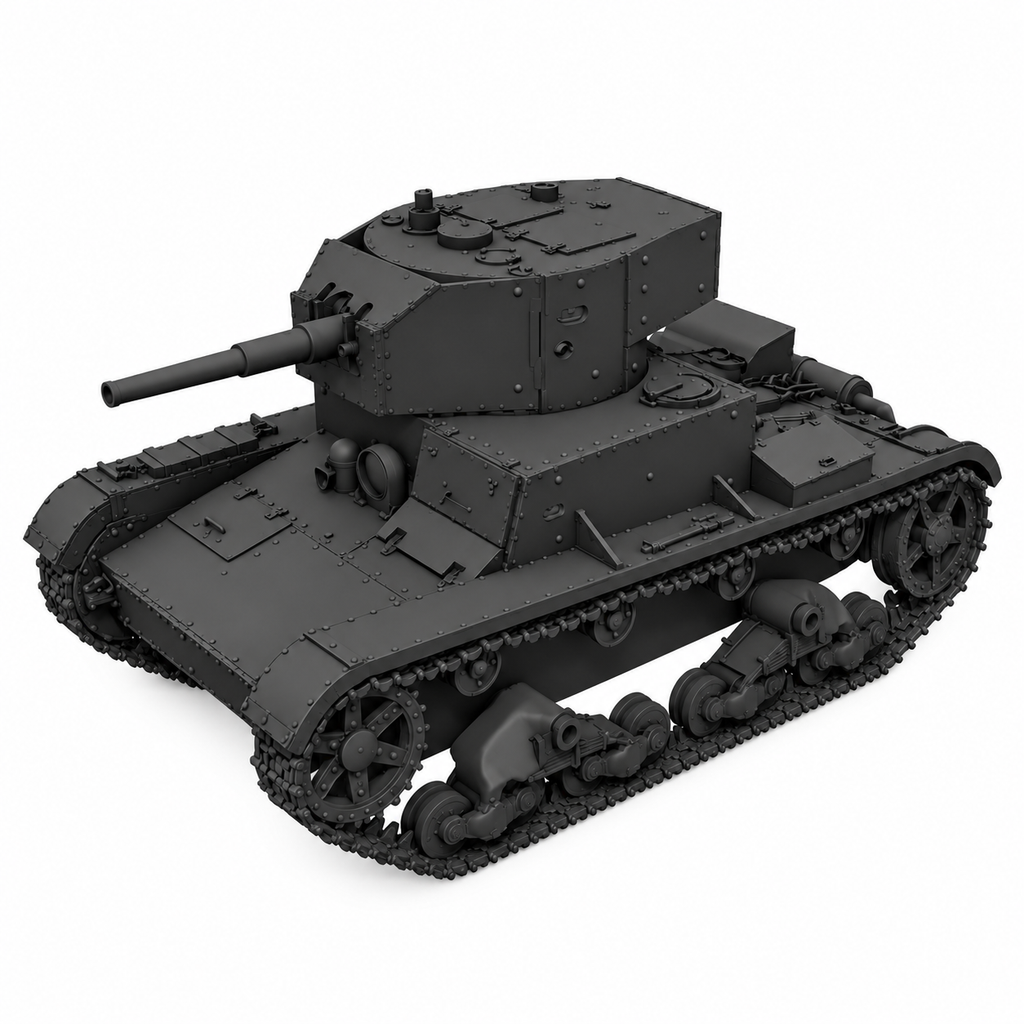 SSMODEL 1/72 1/144 Multi Scale T26E v3 Soviet light tank Resin Model Kit TSS0063