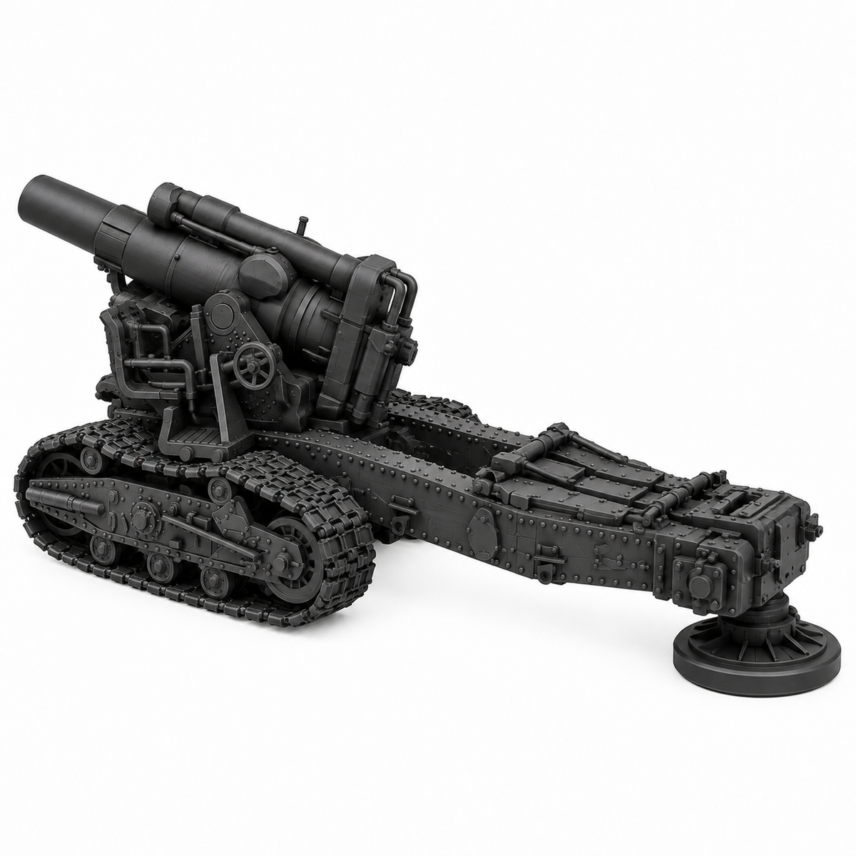 SSMODEL 1/72 1/144 Multi Scale 280mm mortar M1939 Br-5 Resin Model Kit TSS0432 — detail view 4