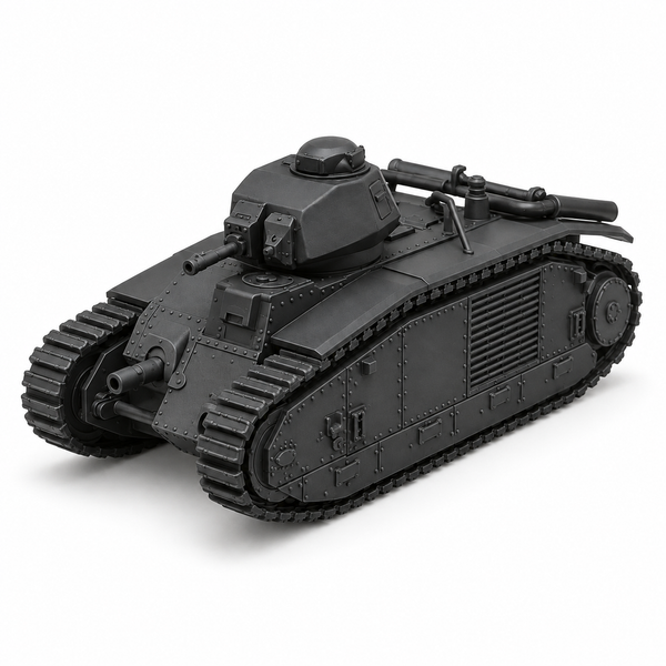 SSMODEL 1/72 1/144 Multi Scale Heavy Tank Char B1 bis France Resin MODEL TSS0793