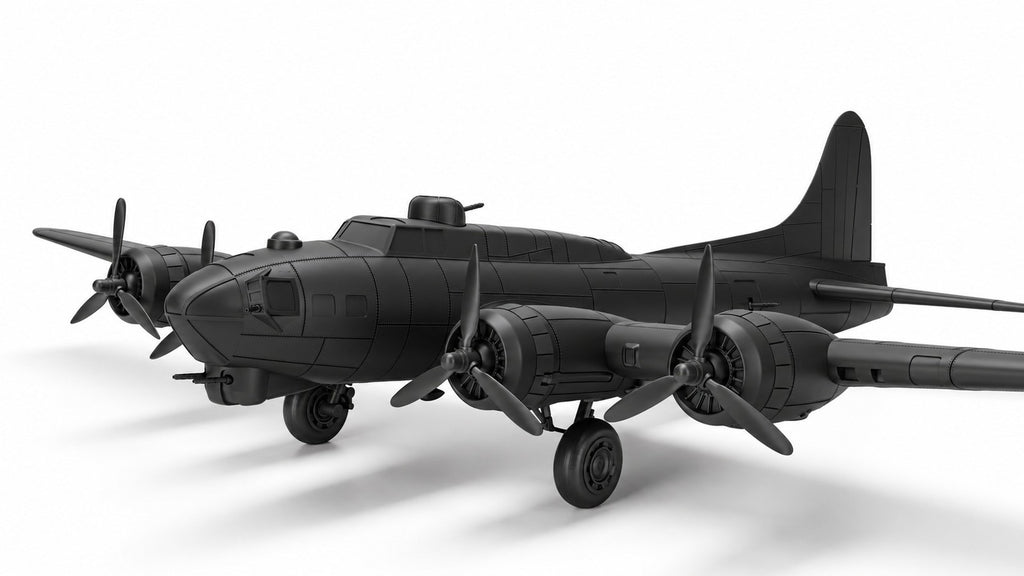 SSMODEL 1/72 1/144 B-17G Flying Fortress+3 Pilots US WW2 Resin Model Kit RSS0052