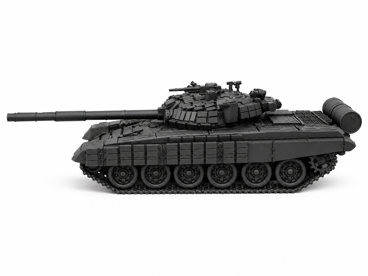 SSMODEL 1/72 1/144 Multi Scale T-72B Soviet tank Resin Model Kit TSS0298 — detail view 2