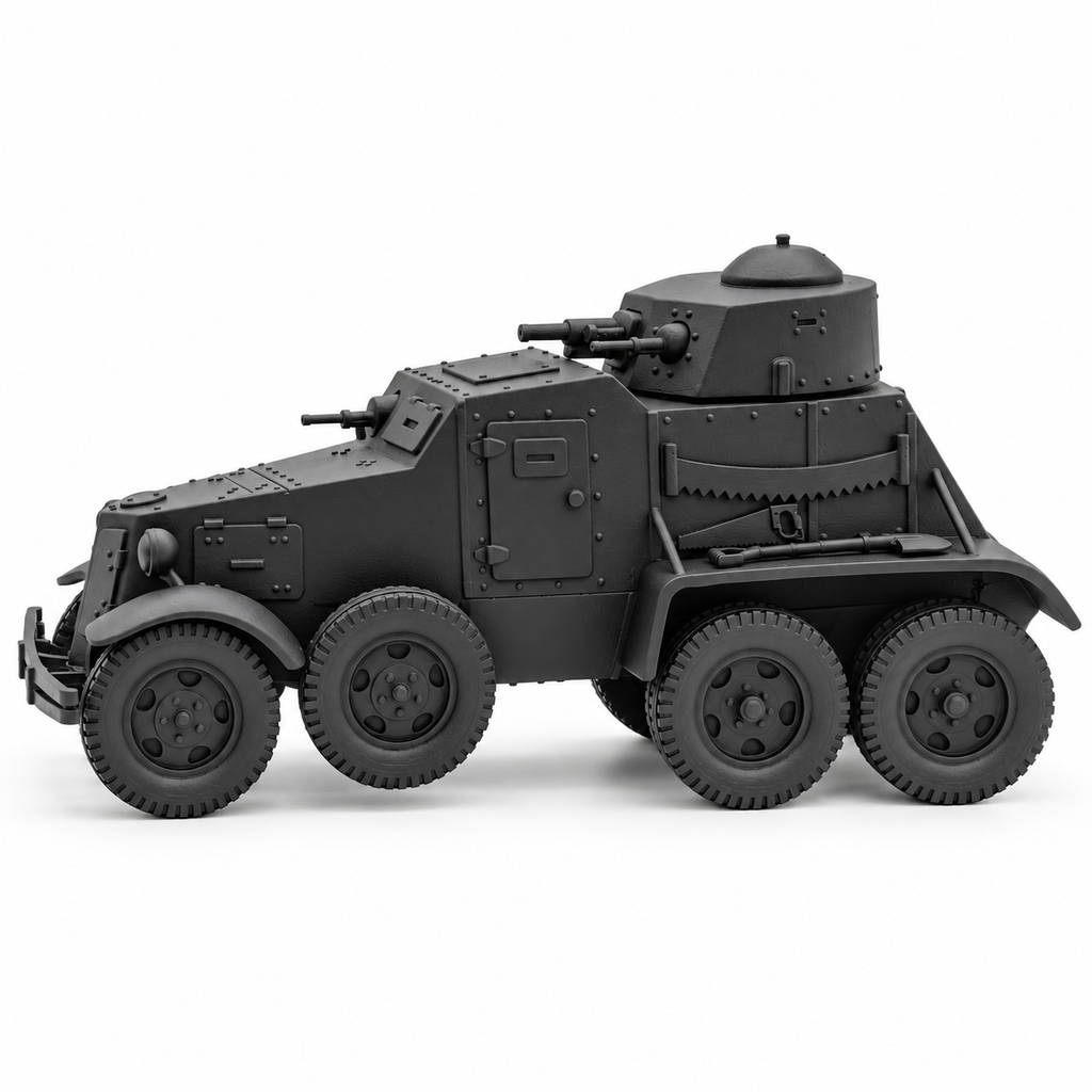 SSMODEL 1/72 1/144 Multi-Scale WWII Soviet BAI-M Armored Car Resin Model TSS1227