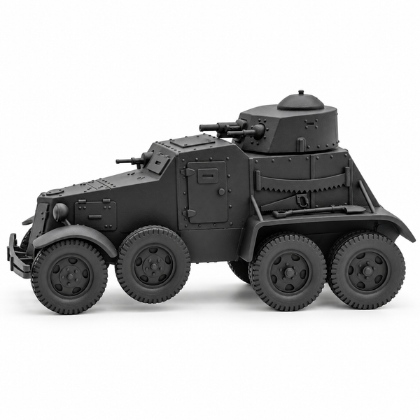 SSMODEL 1/72 1/144 Multi-Scale WWII Soviet BAI-M Armored Car Resin Model TSS1227