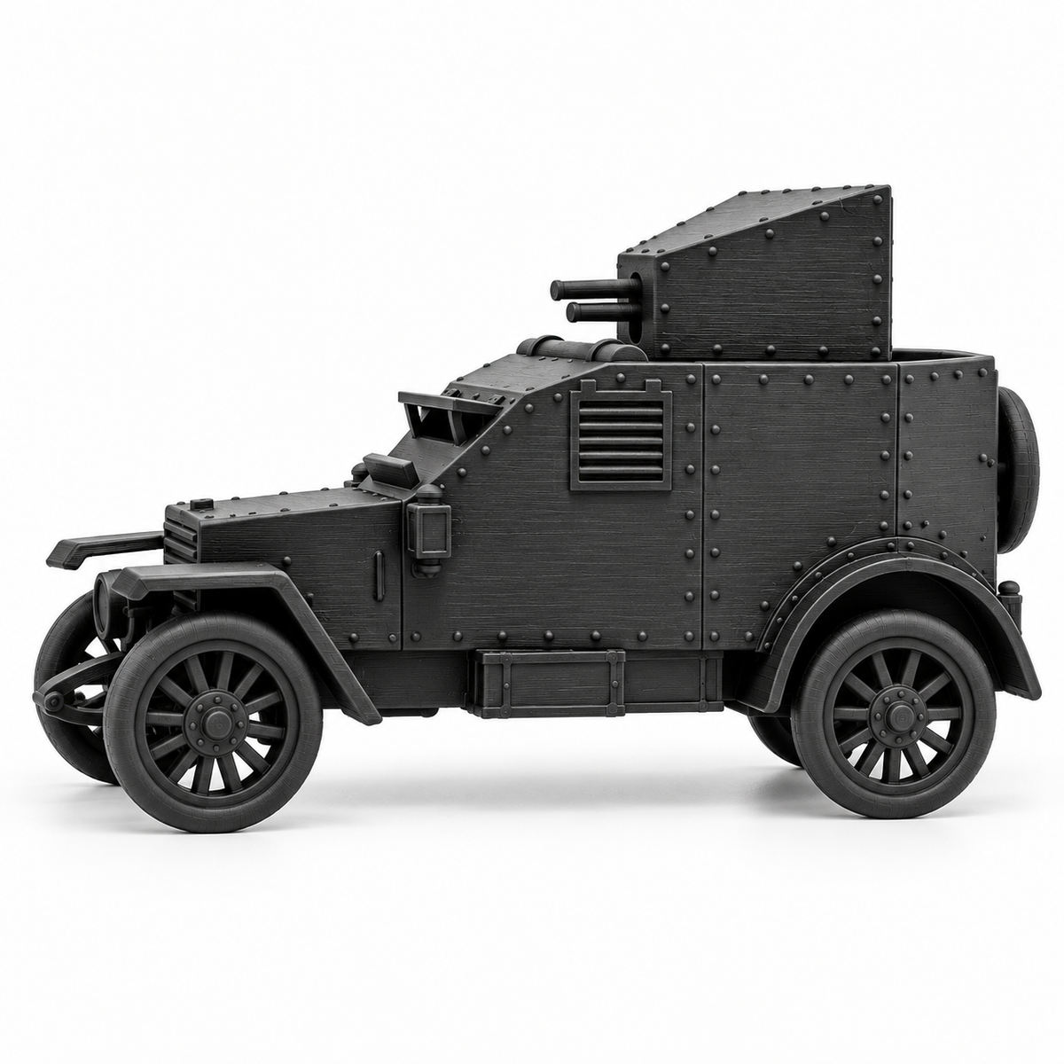 SSMODEL 1/72 1/144 Multi-Scale WW1 French 1914 Armoured Car Resin Model TSS1201 — detail view 4