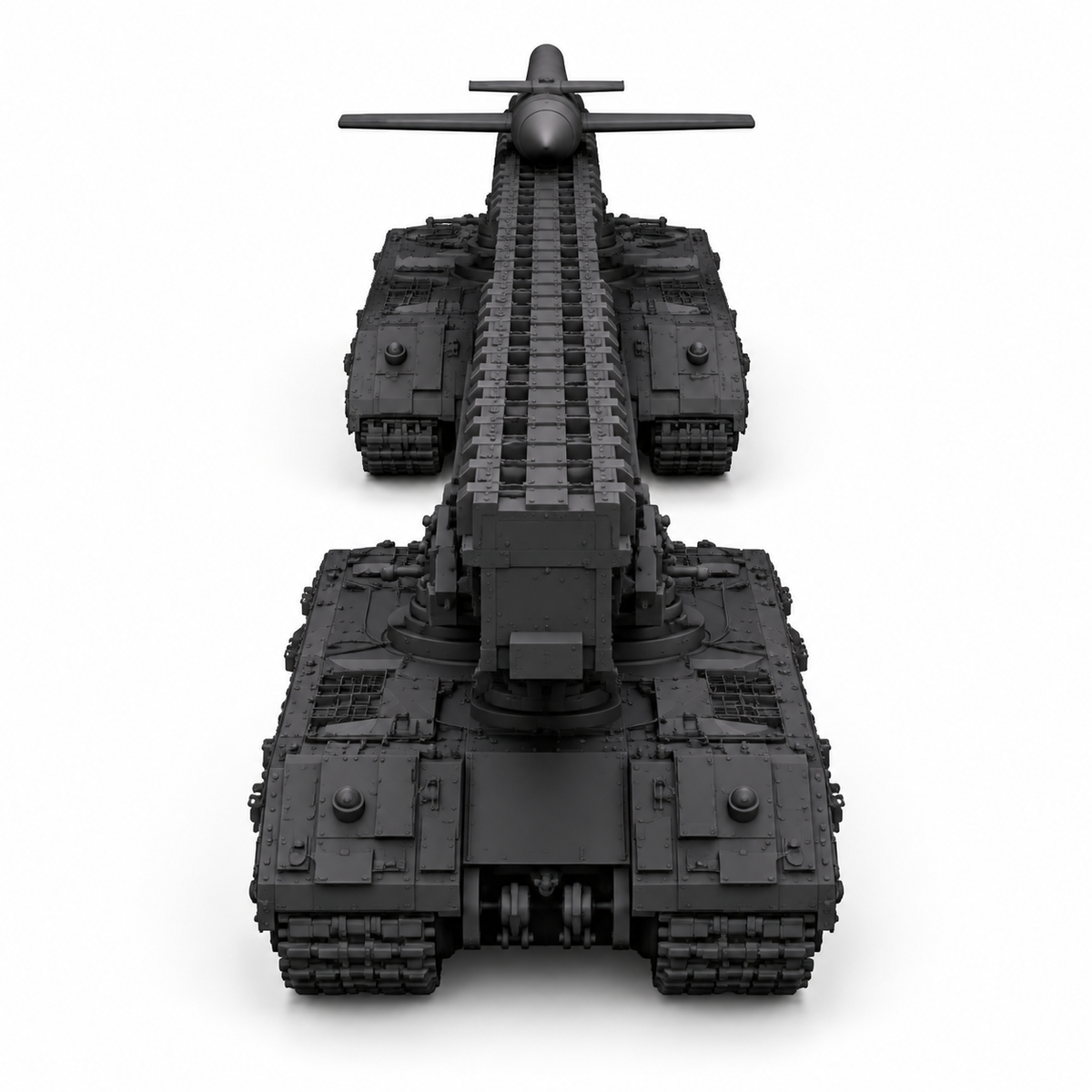 SSMODEL 1/72 1/144 V-1 auf Maus Ausf.B German missile launcher MODEL KIT TSS0464 — detail view 2
