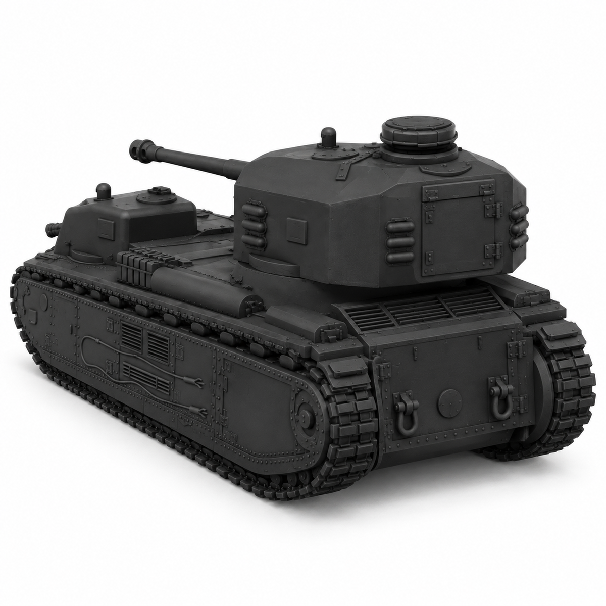 SSMODEL 1/72 1/144 Pz.Kpfw.F2 750f German fictional tank Resin MODEL KIT TSS0450 — detail view 4