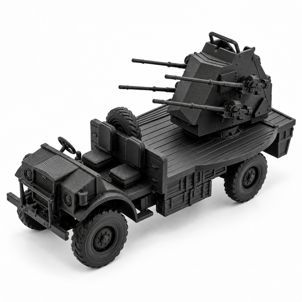 SSMODEL 1/72 1/144 WWII Canadian CMP F60L Quad Polsten AA Model Kit TSS0818