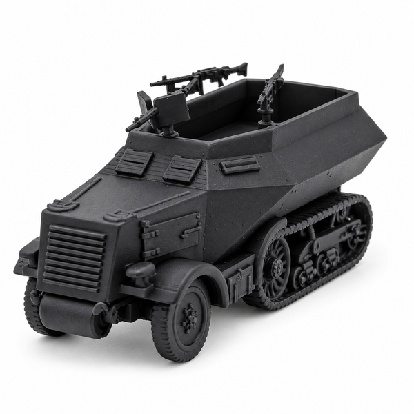 SSMODEL 1/72 1/144 Multi-Scale U304(f) German WWII Half-Track APC Model TSS1562