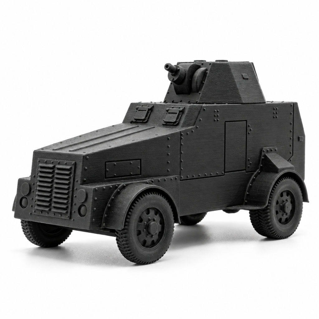 SSMODEL 1/72 1/144 WWII French CDM Armored Car Resin Model Kit TSS1212