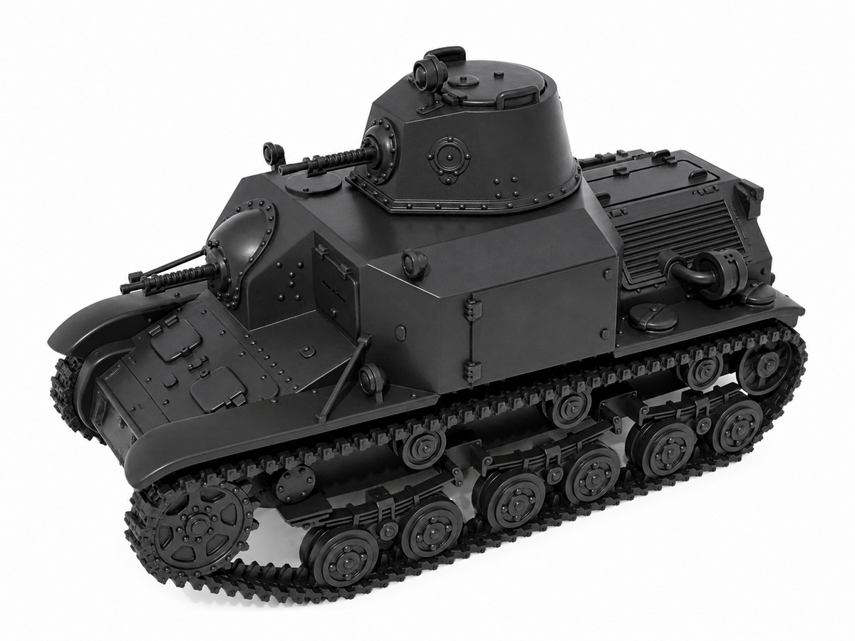 SSMODEL 1/72 1/144 Multi Scale Type 92 Jyu-Sokosha late Tank MODEL kit TSS1384 — detail view 17
