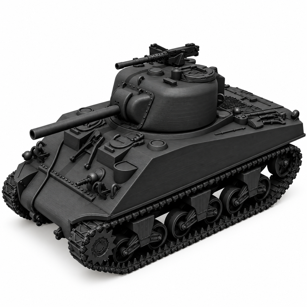 SSMODEL1/72 1/144 Multi-Scale M4A2 Sherman (early) US medium TANK Model TSS0217