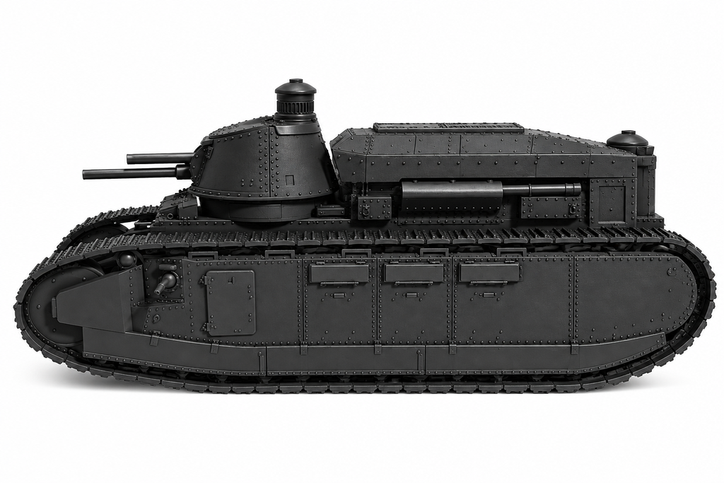 SSMODEL 1/72 1/144 Char 2C Char 2C Normandie SuperHeavy Tank MODEL TSS1363