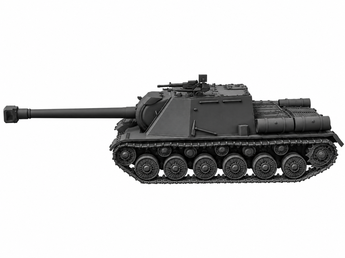SSMODEL 1/72 1/144 Multi Scale ISU-130 Tank Resin MODEL kit TSS0029 — detail view 3