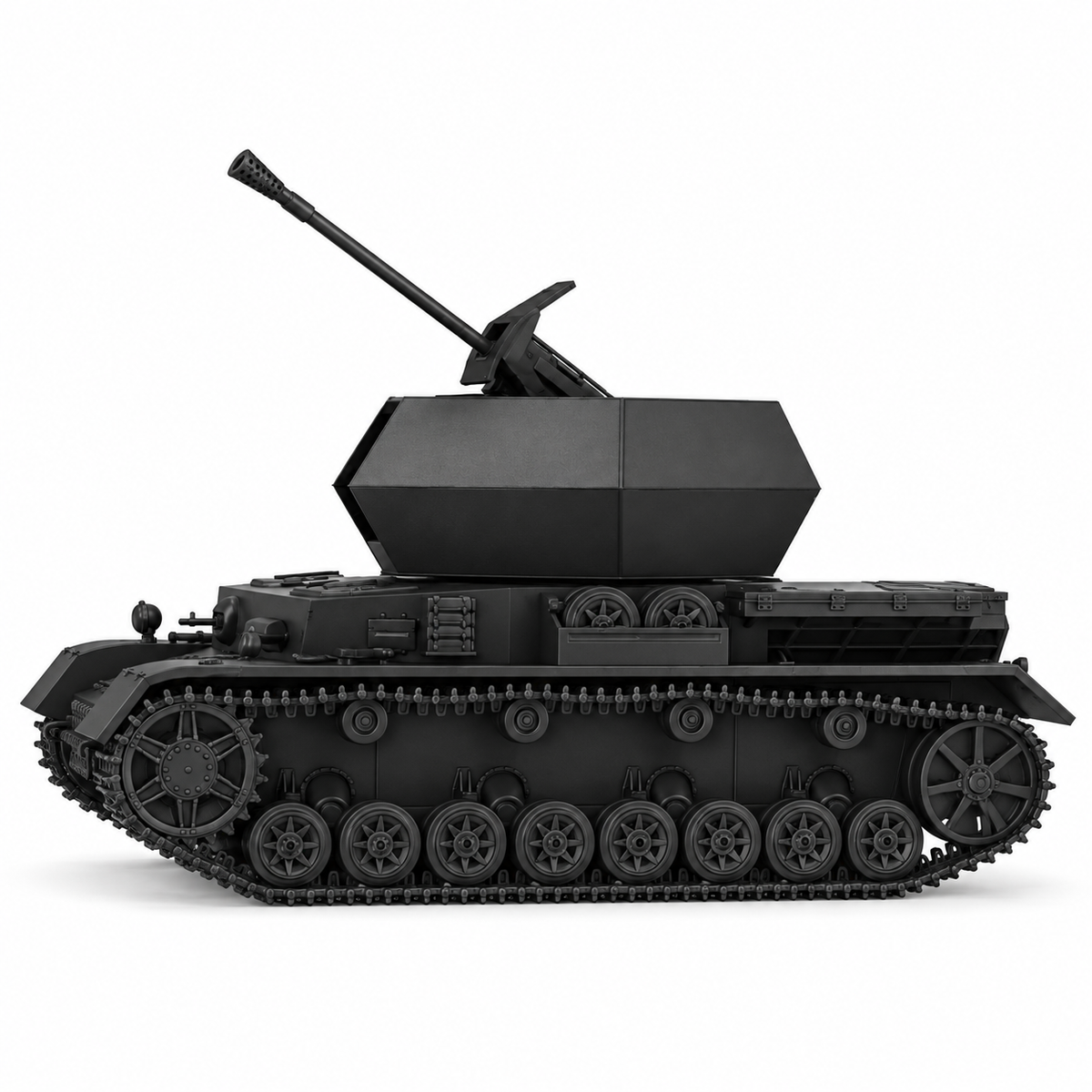 SSMODEL 1/72 1/144 Flakpanzer IV Ostwind 3.7cm Flak 43 Tank Resin MODEL TSS1486 — detail view 3