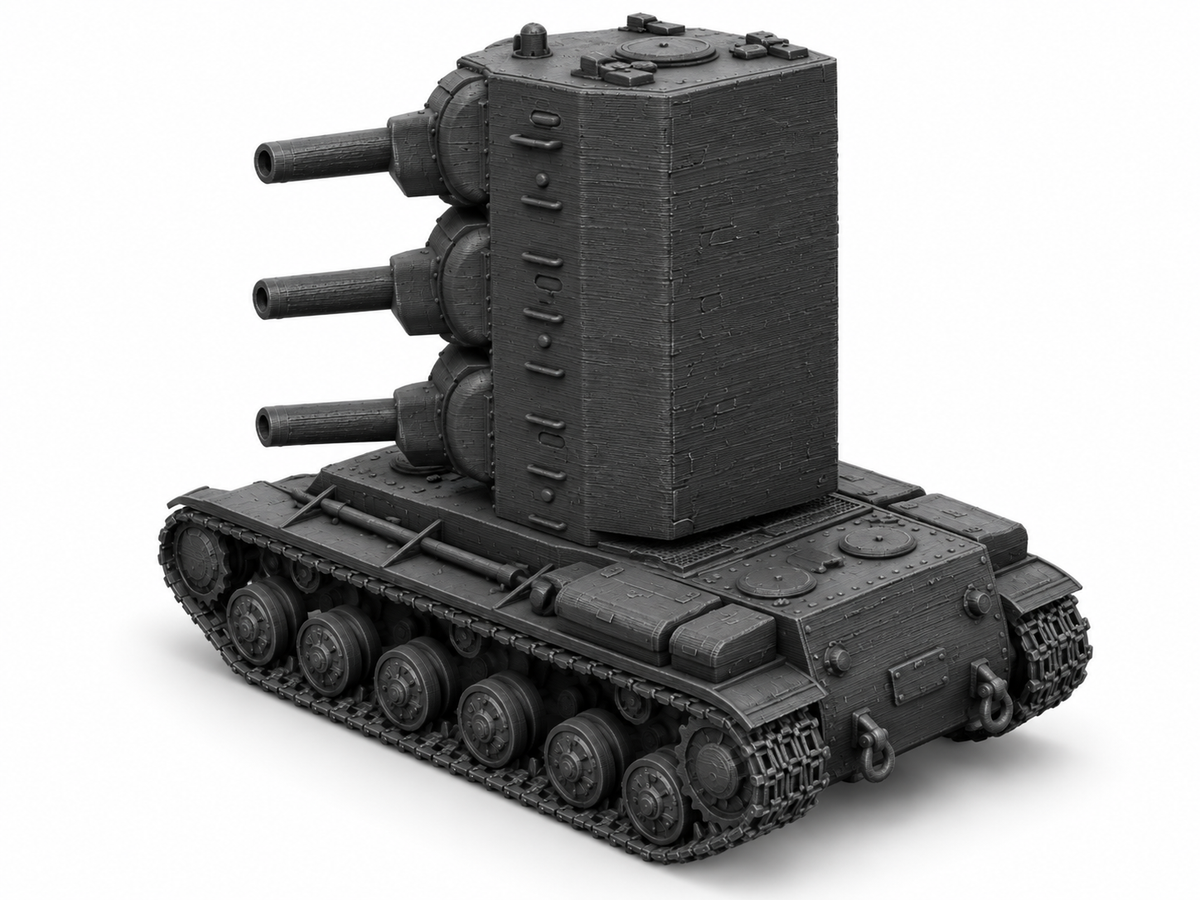 SSMODEL 1/72 1/144 Multi Scale KV-2-2-2 Funny Fictional Tank MODEL kit TSS0498 — detail view 2