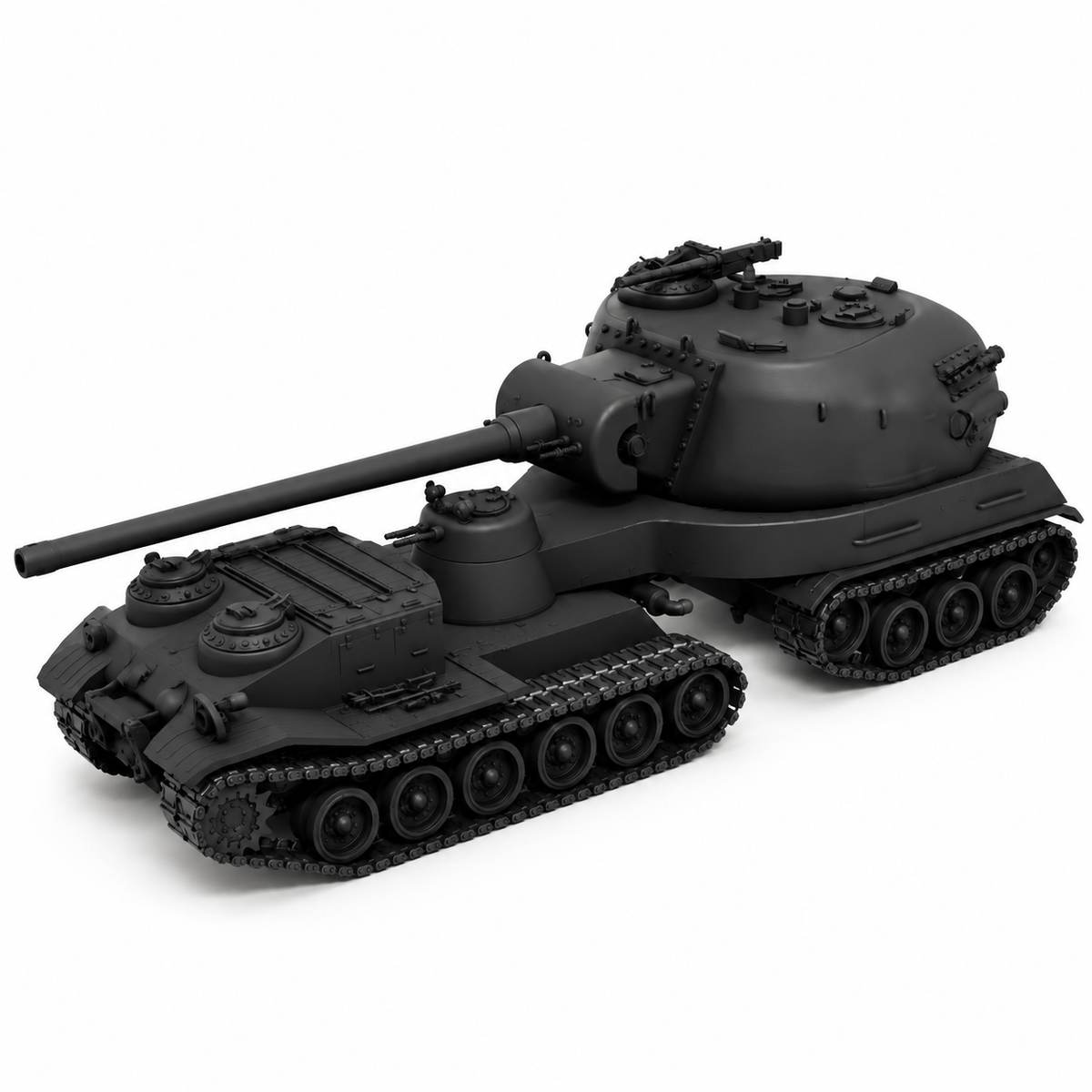 SSMODEL 1/72 1/144 Multi Scale Super Heavy Semi-trailer Tank Resin MODEL TSS0466 — detail view 11