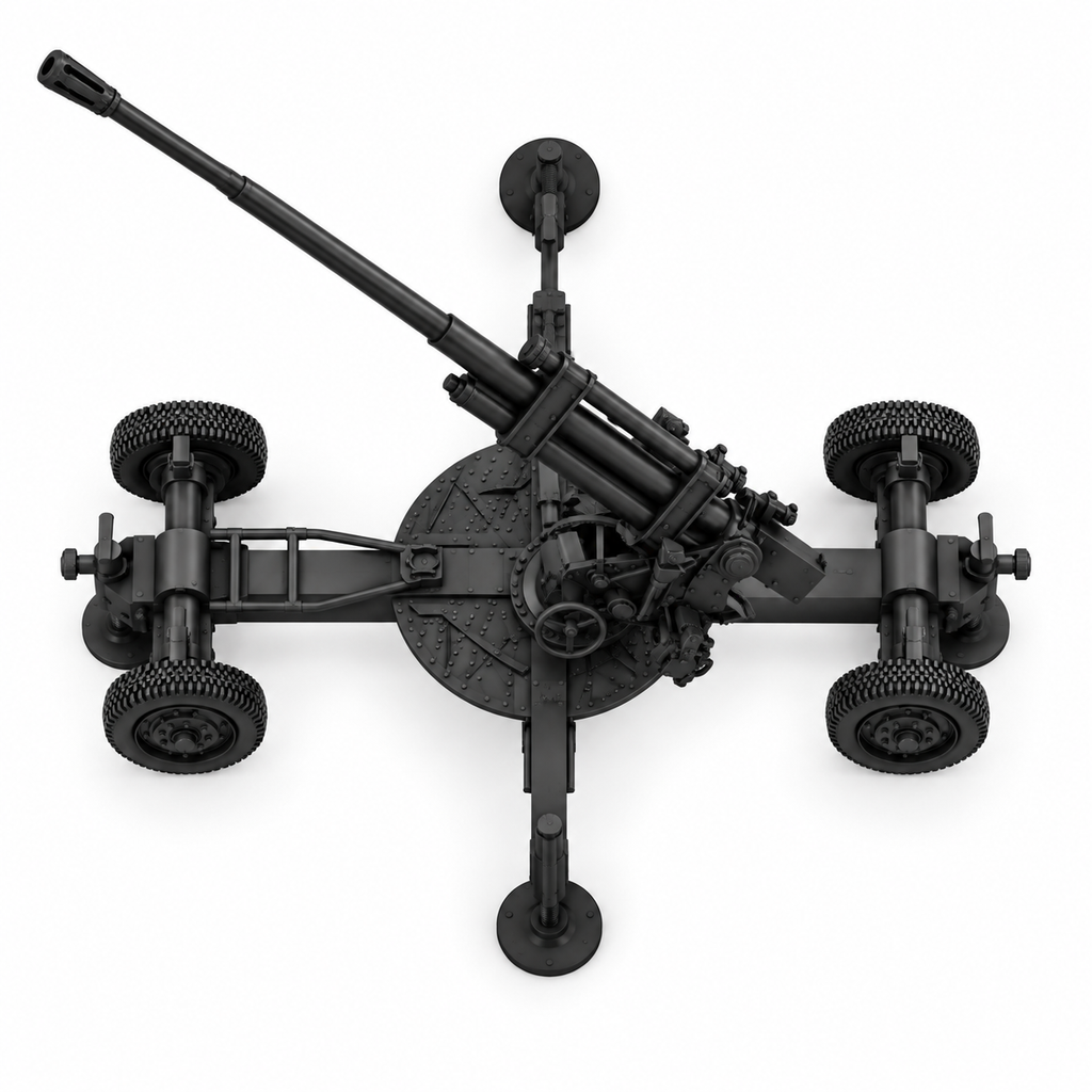 SSMODEL 1/72 1/144 Multi Scale 85mm K-52 heavy AA-gun USSR Resin MODEL TSS1443