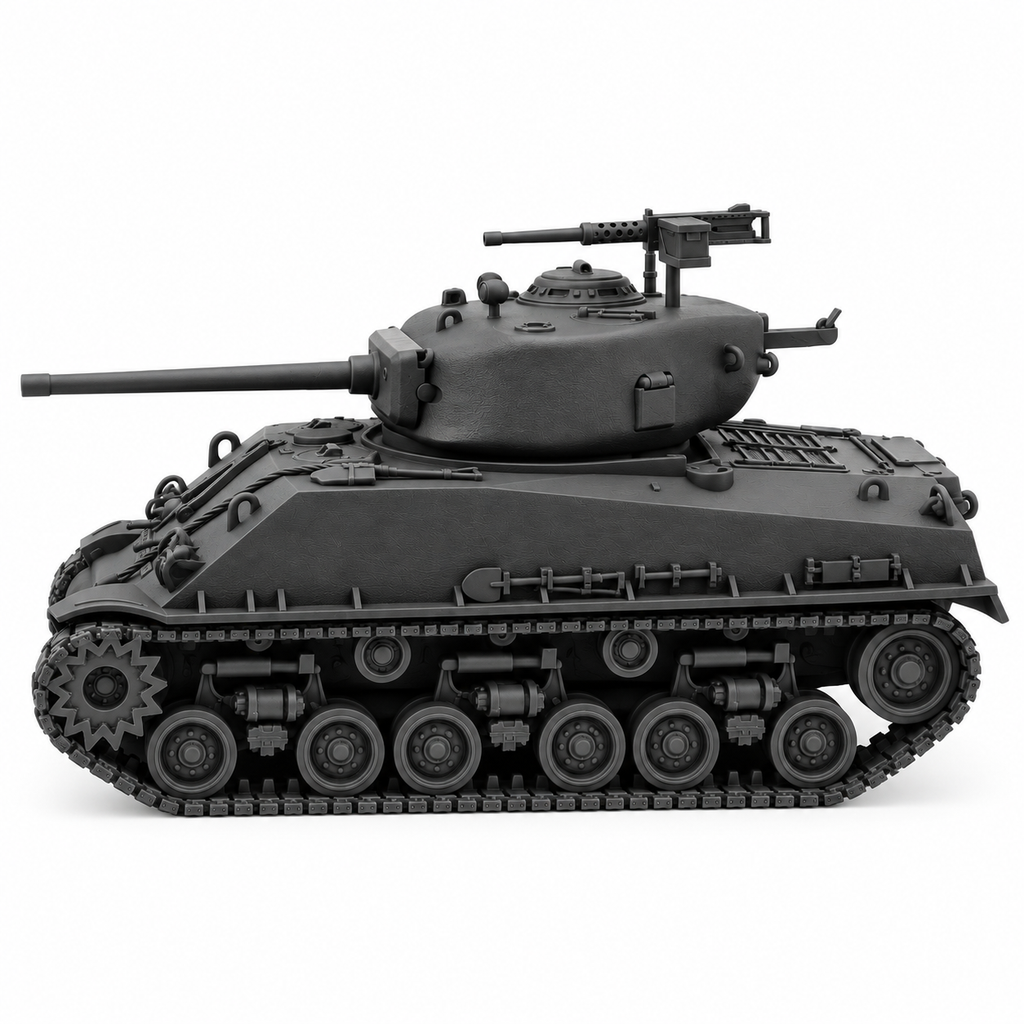 SSMODEL 1/72 1/144 WWII US Sherman M4A3E8 Easy Eight Resin Model Kit TSS0885