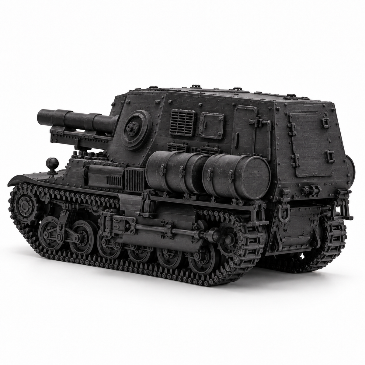 SSMODEL1/72 1/144 WWII 15cm sFH13 Lorraine Schlepper SPG Resin Model Kit TSS0863 — detail view 15