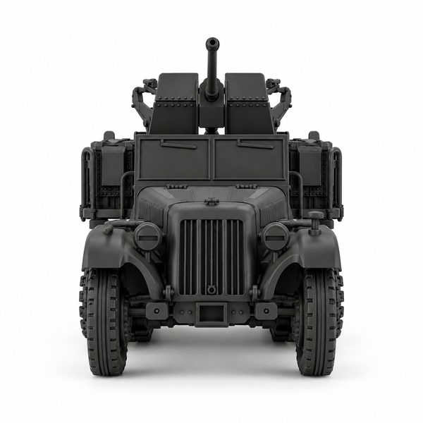 SSMODEL 1/72 1/144 Half-track Sd.Kfz.10/4 with 2cm Flak 30 Resin MODEL TSS1522