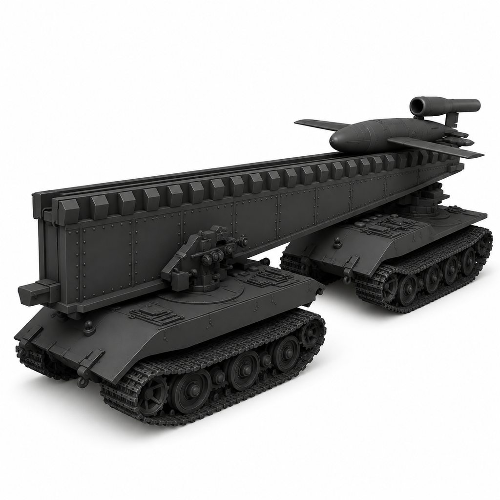 SSMODEL 1/72 1/144V-1 auf E-100 Ausf.B German missile launcher MODEL KIT TSS0465