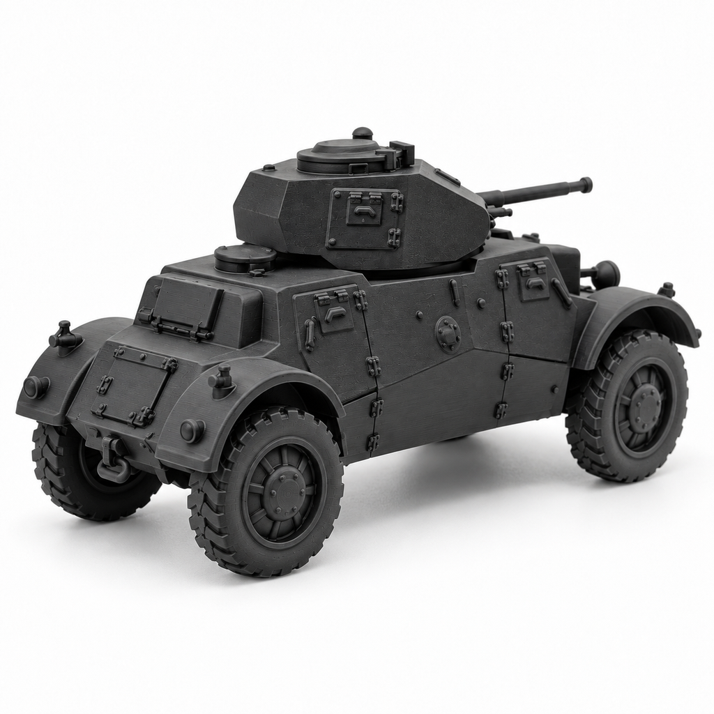 SSMODEL 1/72 1/144 WWII Lynx Pansarbil m/39 Armored Car Resin Model Kit TSS1277