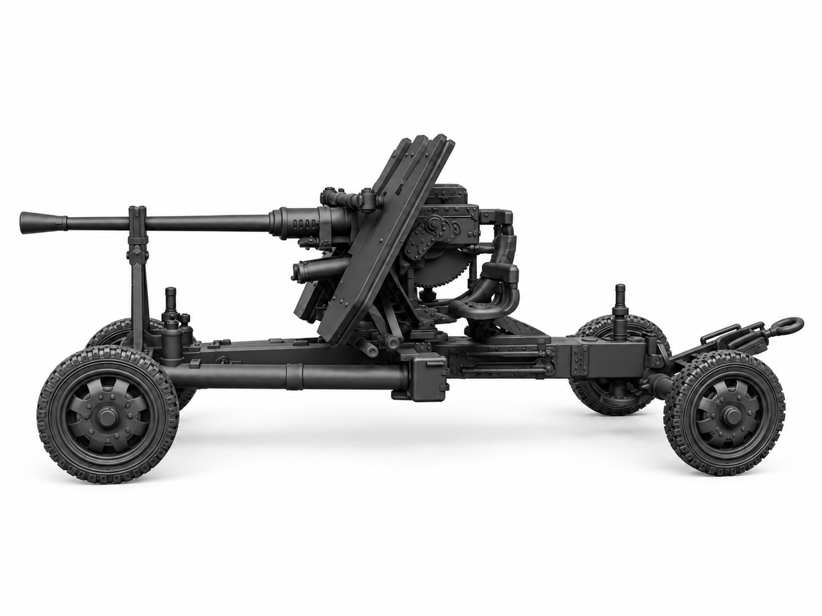 SSMODEL 1/72 1/144 Multi Scale Bofors 40mm anti-aircraft Wz.36 MODEL KIT TSS1468 — detail view 5