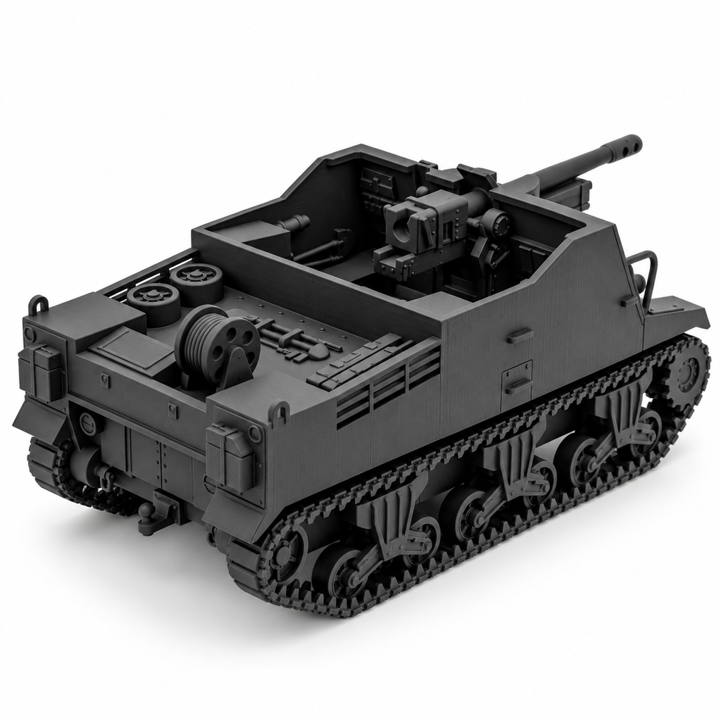 SSMODEL 1/72 1/144 WWII Canadian M7 Sexton II SPG D-Day Resin Model Kit TSS0887