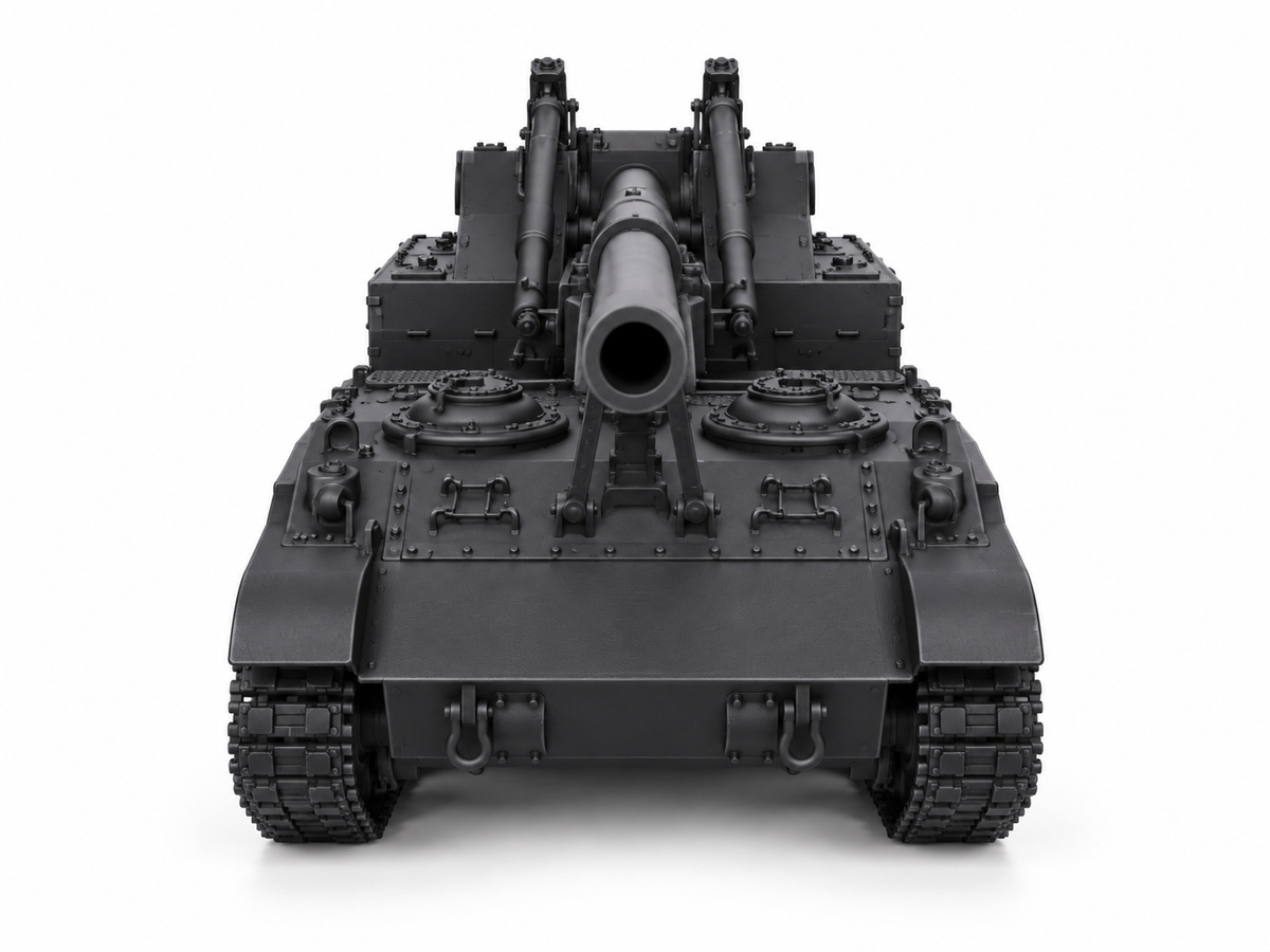 SSMODEL 1/72 1/144 Multi Scale М40 155mm GMC US WW2 Tank MODEL kit TSS0637 — detail view 2