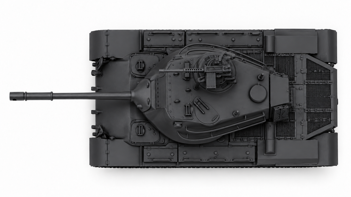 SSMODEL 1/72 1/144  M47 General Patton II US Cold war Tank MODEL kit TSS0669 — detail view 5