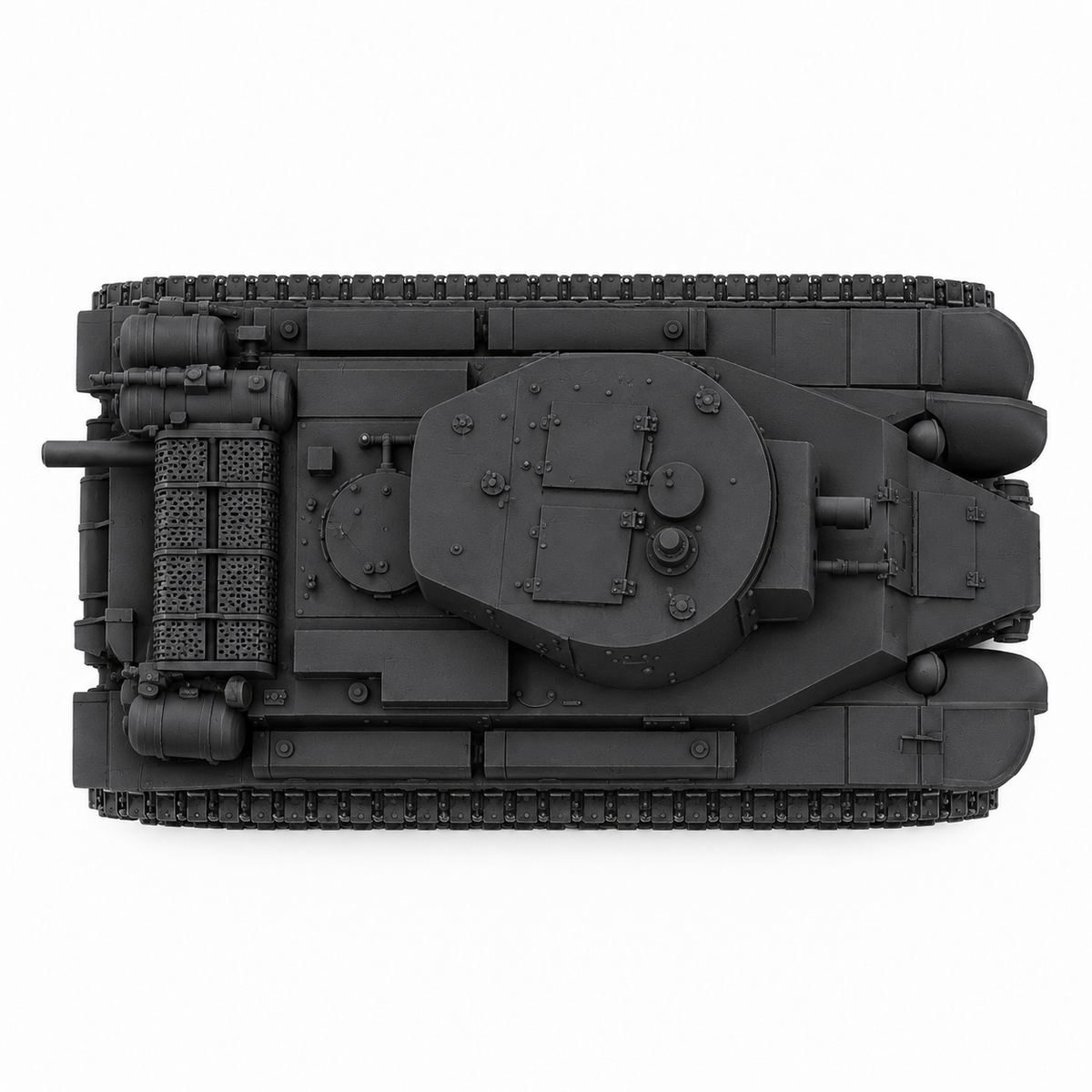SSMODEL 1/72 1/144 Multi Scale KhBT-7 Soviet fictional tank Resin Model TSS0158 — detail view 3