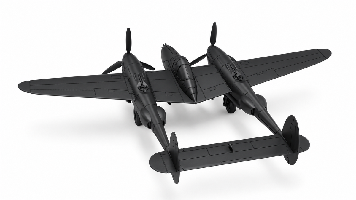 SSMODEL 1/72 1/144 Multi Scale Lockheed P-38L Lightning MODEL kit RSS0008 — detail view 3