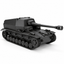 SSMODEL 1/72 1/144  WWII German Dicker Max 10.5cm SPG Pz.IV Resin Model TSS1236