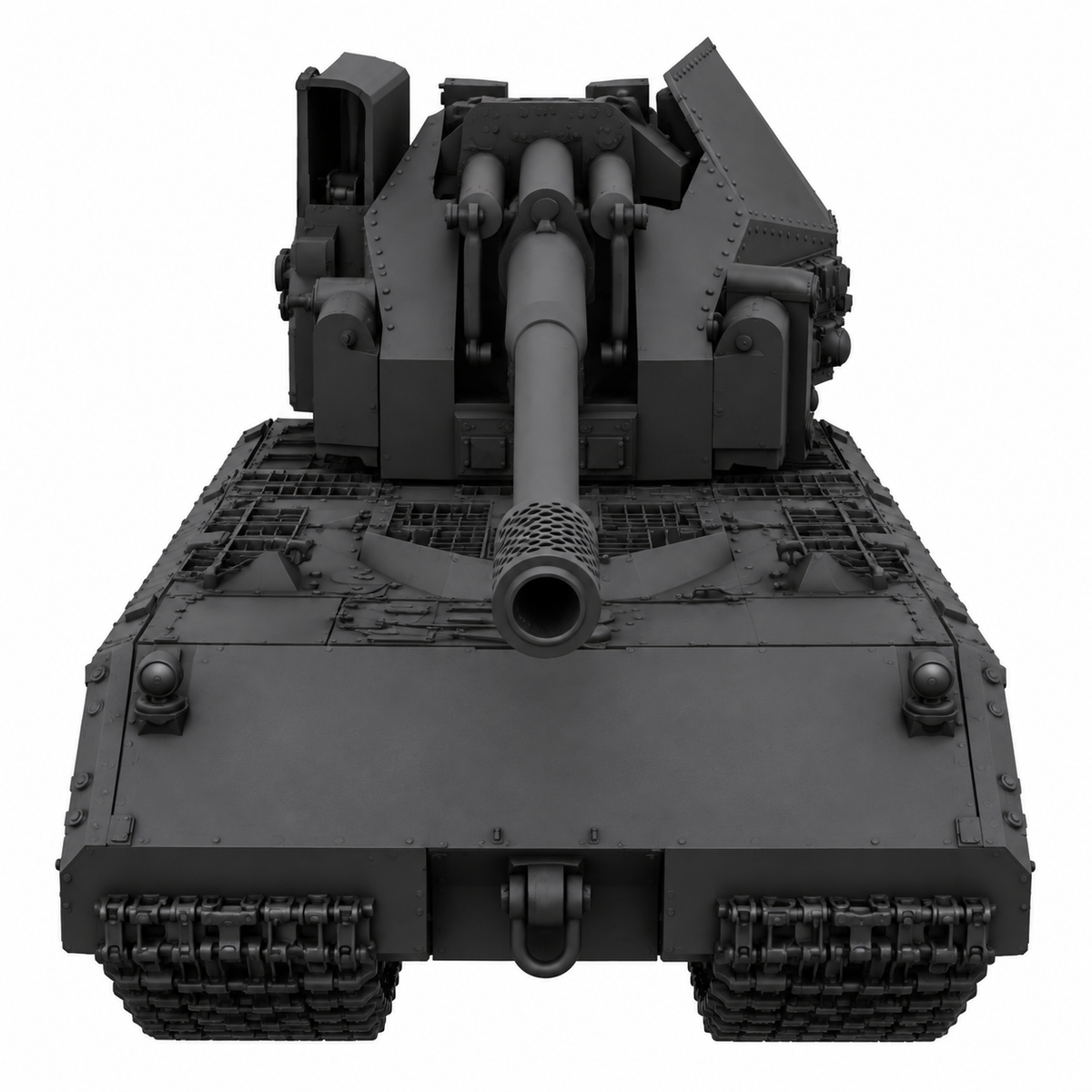SSMODEL 1/72 1/144 Multi Scale Waffentrager auf Maus Tank MODEL kit TSS0347 — detail view 3