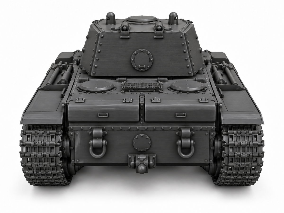SSMODEL 1/72 1/144 Multi Scale KV-1 early LKZ Soviet heavy  MODEL kit TSS0141 — detail view 4