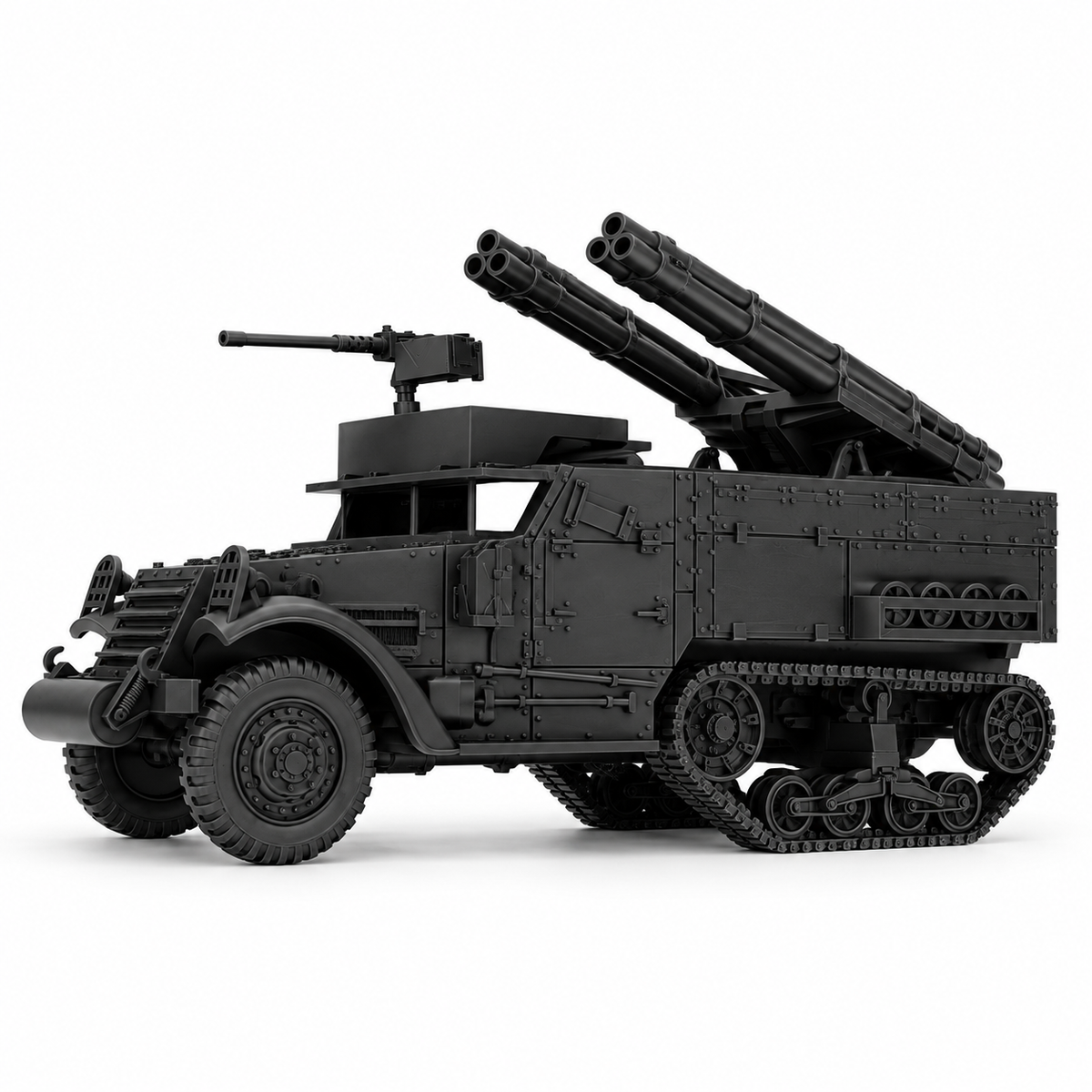 SSMODEL 1/72 1/144 M2A1 Half-Track Triple Rocket Launcher Resin Model TSS1505 — detail view 10
