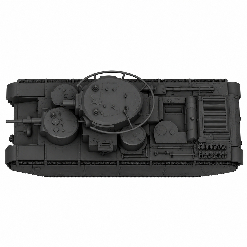 SSMODEL 1/72 1/144 Multi Scale T-35 Tank Resin MODEL KIT TSS0521