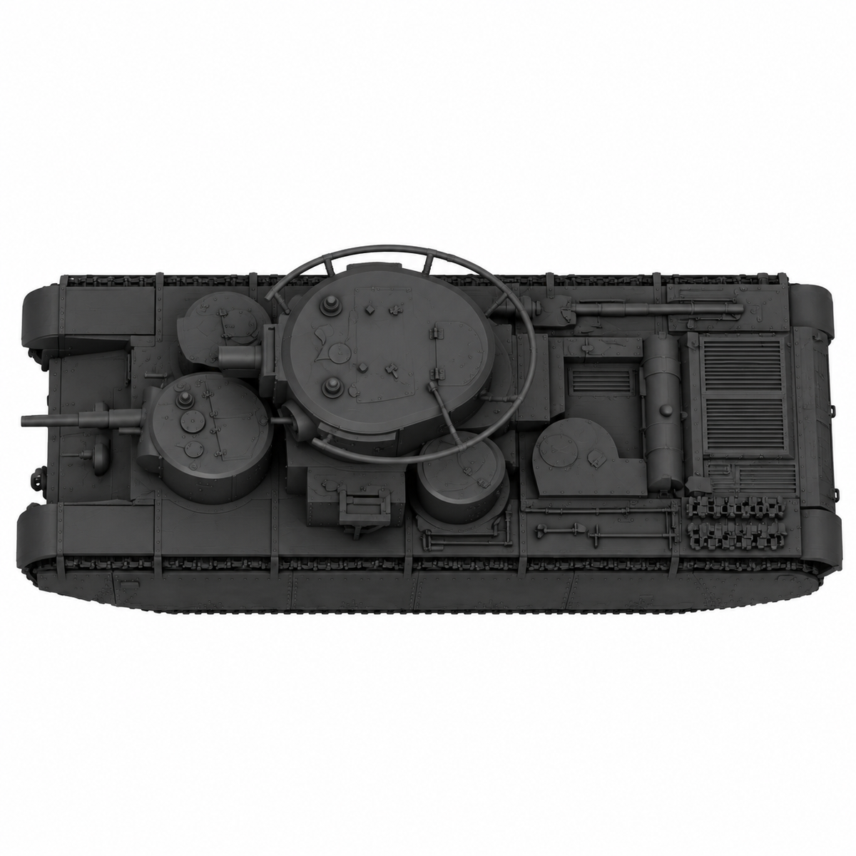 SSMODEL 1/72 1/144 Multi Scale T-35 Tank Resin MODEL KIT TSS0521 — detail view 4