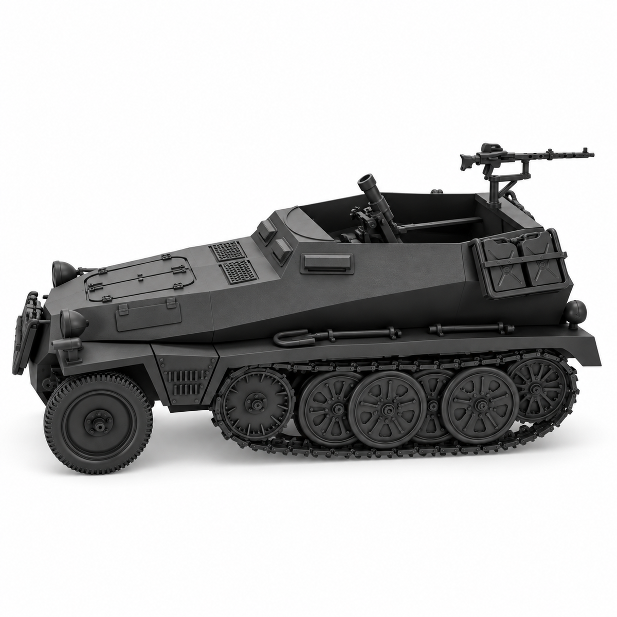 SSMODEL 1/72 1/144 Sd.Kfz.250/7 8cm Granatwerfer Carrier Resin Model Kit TSS1525 — detail view 4
