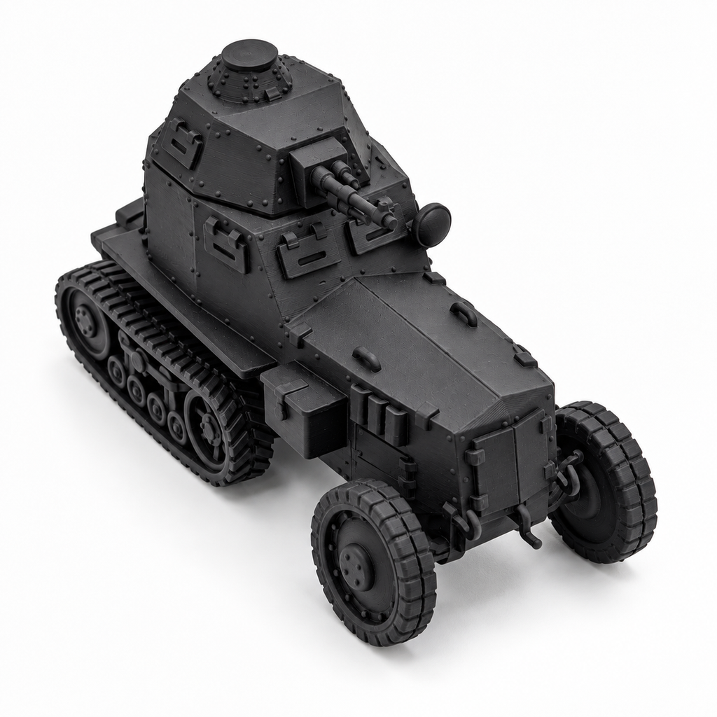 SSMODEL 1/72 1/144 Wz.28 Half-track Armored Car Interwar Resin Model Kit TSS1216