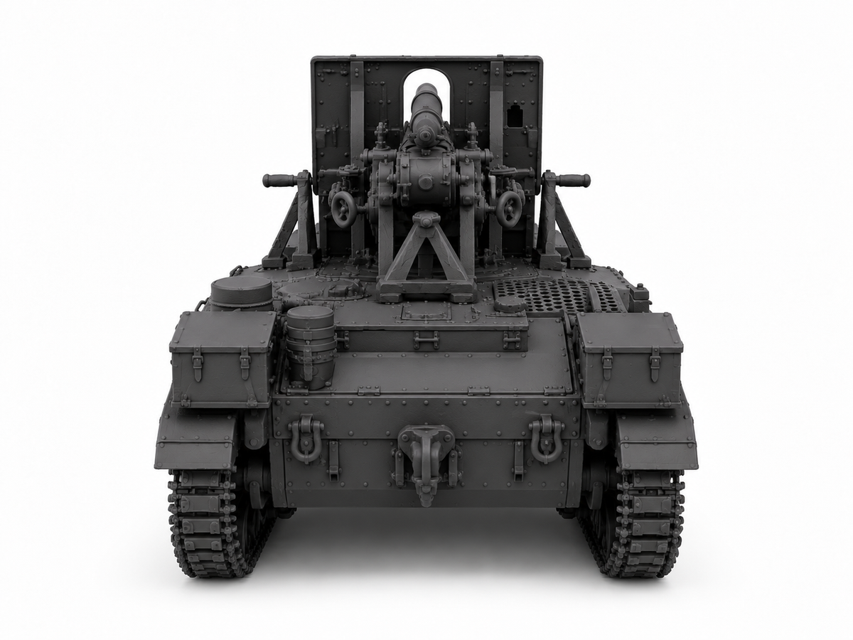 SSMODEL 1/72 1/144 Multi Scale Stuart M3 SPG 18pdr US WW2 Tank MODEL TSS1304 — detail view 3