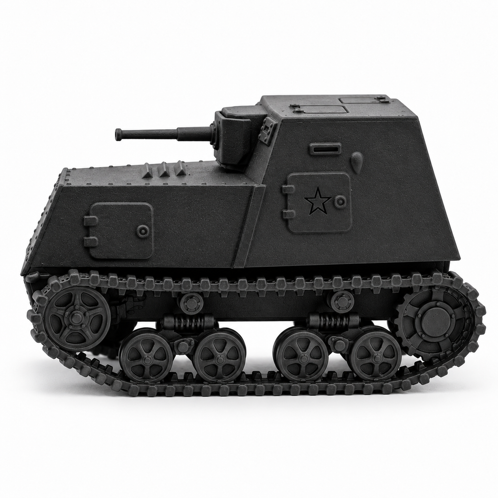 SSMODEL 1/72 1/144 WWII KhTZ-16 Tractor Tank Improvised Resin Model Kit TSS1253