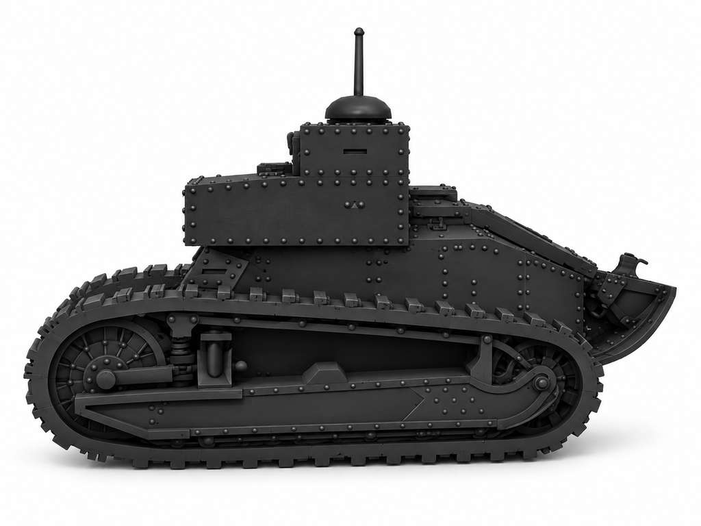 SSMODEL 1/72 1/144 Multi Scale Renault FT TSF France WW1 Tank MODEL kit TSS0624