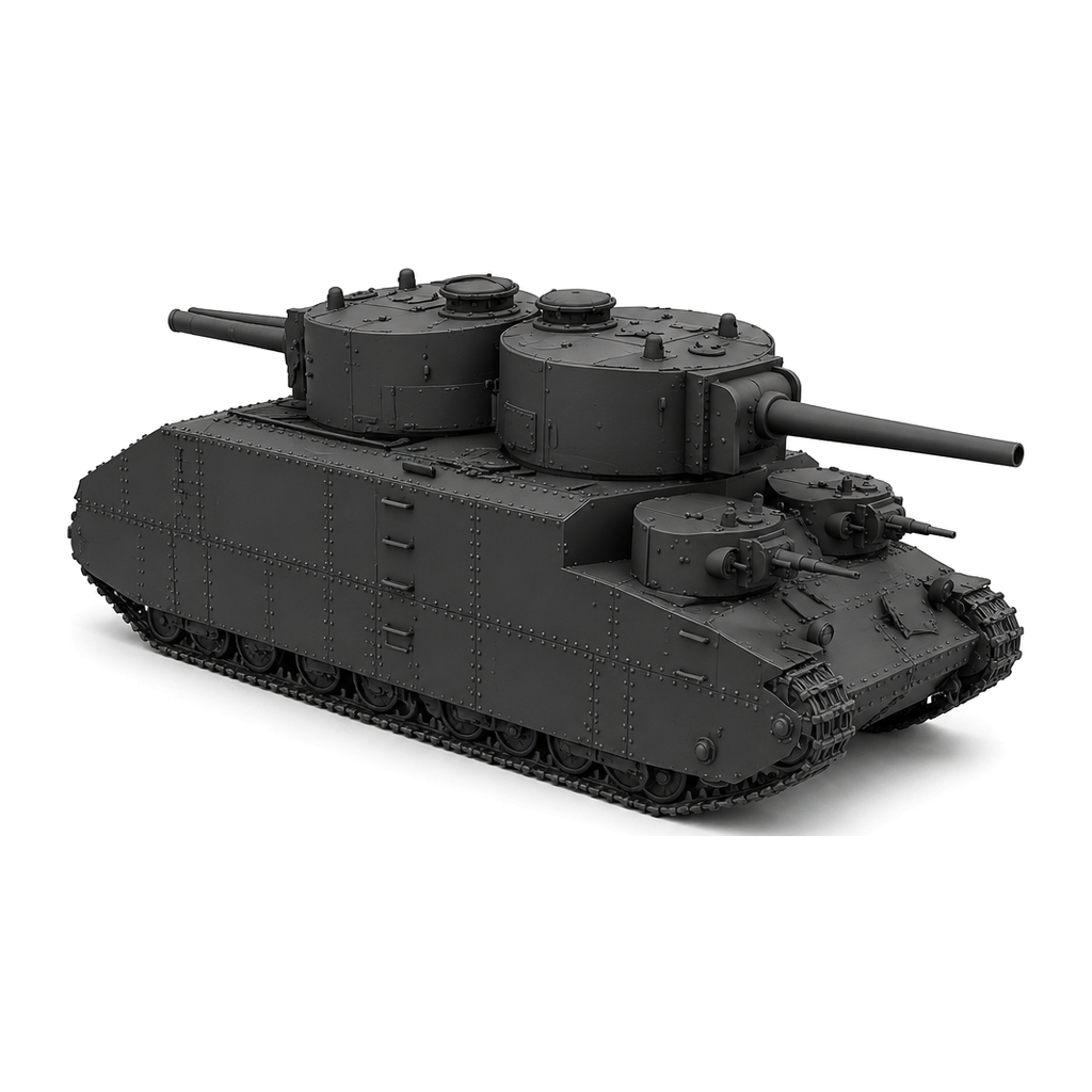SSMODEL 1/72 1/144 T-39 Soviet experimental superheavy tank MODEL KIT TSS0462 — detail view 4